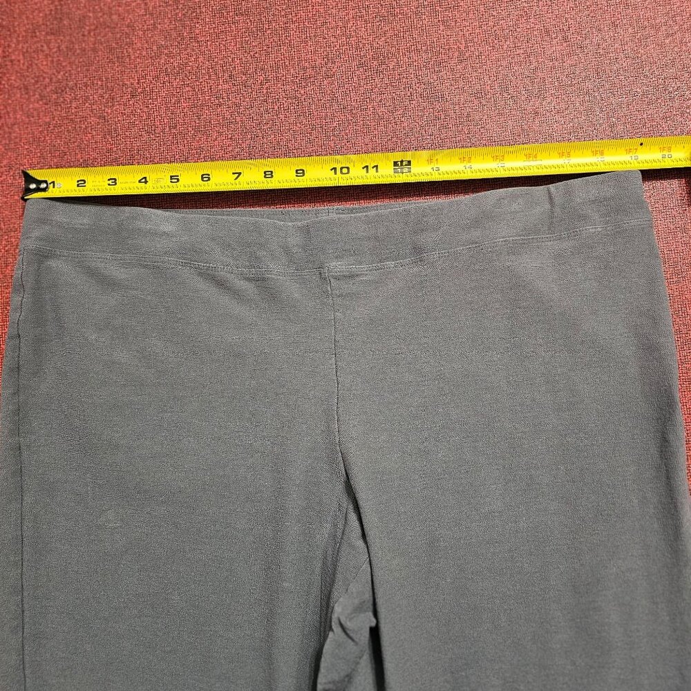 Eileen Fisher Pull On Pants 1X Grey Stretch Tapered Ankle Minimalist‎ Office USA - Picture 5 of 7